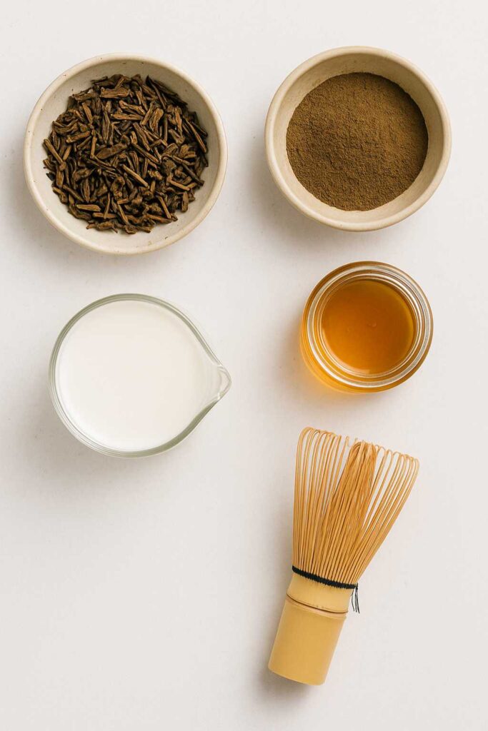 hojicha latte ingredients
